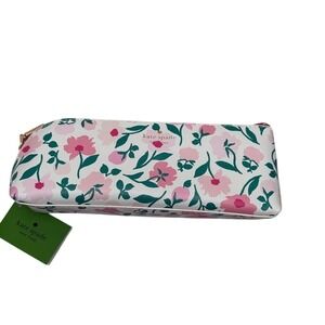 Kate Spade Floral print zip pouch is a pencil Case and make up bag f